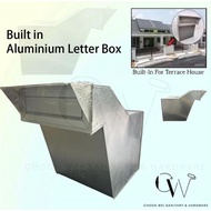 Peti Surat Aluminium Letter Box /Mail Box /Build In Letter Box /13'' 14'' Aluminium Letter Box With 