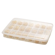 Dumpling Storage Box Compartment Packing Dumpling Freezer Box with Lid Fresh-keeping Box Without BPA 2 Pieces Packing
