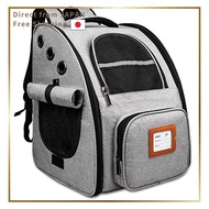 Latest Pet Backpack for Dogs and Cats with 3 Mesh Windows, Curtain, Anti-Escape Leash, Comfortable M