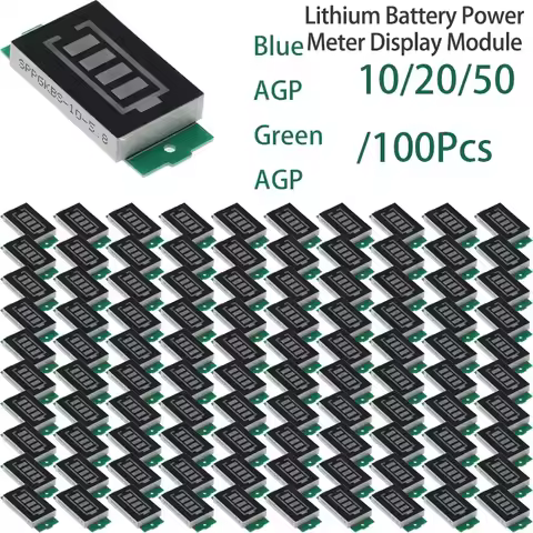 10/20/50/100Pcs 1/2/3/4/6/7/8S Lithium Battery Level Indicator Module3S LED Battery Group Indicator 