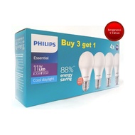 Philips Essential MultiPack LED Bulb 11W 3free 1