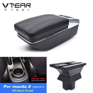 Vtear For Mazda 2 Mazda2 Demio Armrest Interior Center Console Storage Box Arm Rest Car-styling Deco