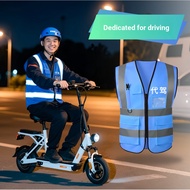 Driving Vest Clothes Gothic Drip Reflective Work Clothes Safety Clothes Customized logo Summer Fluor