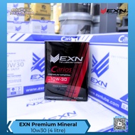 EXN LUBE Engine Oil - 10w30 (4 liter) - Premium Mineral Engine Oil - Automotive, Passenger Car