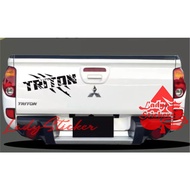 Triton car sticker, mitsubishi triton car body tub sticker