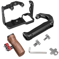 Factory Custom Camera Cage With Top Handle and Wooden Handgrip Camera Cage Kit for Sony Fx3 / Fx30 C