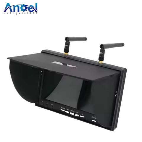 LCD5802D LCD5802S 5802 5.8G 40CH 7 Inch Raceband FPV Monitor 800x480 With DVR Build-in Battery Video