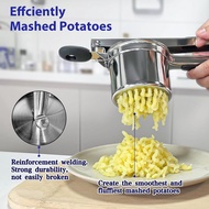 Potato Ricer, Ricer for Mashed Potatoes, 3 Interchangeable Discs Potato Masher Stainless Steel for F