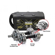 Barbell set 15 kg chrome ROX