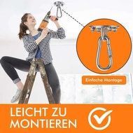 C Mock Hanging Kit 500Kg Capacity Stainless Steel Hook Porch Swing Hanger Ceig Mount Instrumen