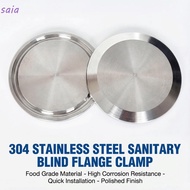 SAIA Sanitary End Cap, Rust Proof 1.5" 2" 3" 4" 6" Tri Clamp TC Blind Cover, Durable Quick Opening S