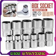 13-32MM 6PT Socket Box Soket Spanar Box Tool Set Spana Socket Wrench Socket Set Sepana Box Set Ratch