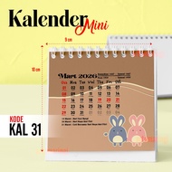 Artomaringi Mini Calendar 2025 / 2026 Desk Calendar 2025 / 2026 Code KAL31