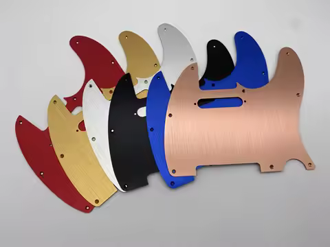 8 Hole Metal Aluminum Anodized Tele Style Pickguard TL Pick Guard Scratch Plate for Telecaster Made 