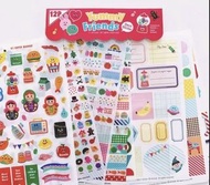 大特賣現貨 韓國afrocat 貼紙1set 12張/包平郵/$40/套，$70/2