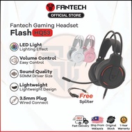 Fantech HQ53 Flash Gaming Headphone Lighting Effect Sound Quality Gaming Headset for PC Laptop