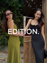 editionwear MAXI DRESS WITH RUFFLES