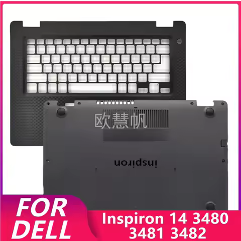 T New Original Laptop Parts Palmrest Upper Cover Bottom Case for Dell Inspiron 14 3480 3481 3482