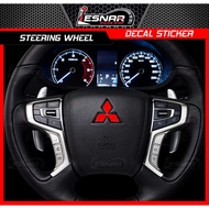 Mitsubishi Montero 2016-2025 | Xpander | Strada | Mirage G4 | Xforce | Steering Wheel logo Sticker