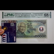 PMG68 EPQ 50000 Rupiah Soeharto Suharto Polymer Top Pop