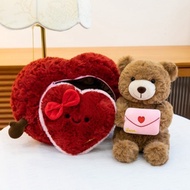Heart-Shaped Teddy Bear, Cute Letter-hugging Teddy Bear 25cm, High Quality Material, Smooth Feeling,