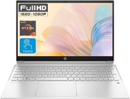 HP Pavilion 15.6" FHD Touchscreen Laptop, AMD Ryzen 7-5825U Processor (Beat i7-1180G7), Wi-Fi 6, Backlit Keyboard, HDMI, Webcam, Bluetooth, Windows 11 Home, Silver