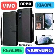 BLACK FLIP COVER WALLET SAMSUNG J2 Prime A04 A04E A04S A05 A05S A12 A13 4G A13 5G A14 4G A14 5G A15 