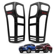 Tail Light Cover Red Logo 2/4 Door Model Matte Black For Isuzu D-Max 1.9 Blue Power 4x2 4x4 Facelift