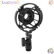 LUOYAO1 Microphone Shock Mount, Firm Fixation Plastic Shock Mount, Anti Vibration Mic Clip Holder fo