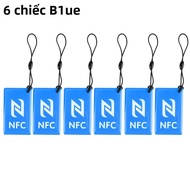 6 Thẻ Nhựa Dính NFC Ntag213 Hình Chữ Nhật 13.56 MHz ISO14443A 144 Byte Nhãn Thẻ Thông Minh Cho Tất C