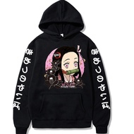 Japanese Anime Demon Slayer Hoodies Harajuku Kamado Nezuko Printing Hooded Streetswear Sweatshirt