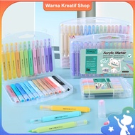 Giorgione Acrylic Marker SET waterbase Body Triangle Shape Round Tip Macarons Acrylic Marker Acrylic