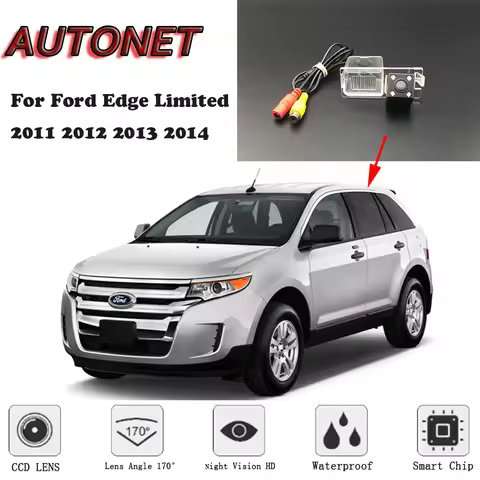 AUTONET Backup Rear View camera For Ford Edge Limited 2011 2012 2013 2014 Night Vision Parking camer