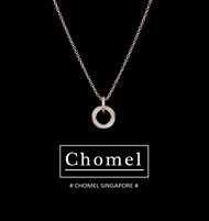 Chomel Silver Necklace for Women Original Design Diamond Clasp Fashionable Trendy Alloy Gold Plated