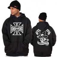 COOLEST COAST RACING DISTRO CHOPPERS WEST COAST SWEATER HOODIE JACKET
