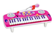 คีย์บอร์ด ของเล่นเด็ก ของเล่นคีย์บอร์ดพร้อมไมโครโฟน สำหรับเด็ก รุ่น 3702A - Pink - 03C - RIM - p2