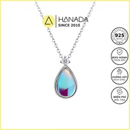 [LIFE LIFETIME WARRANTY] Hanada 925 Silver Necklace Moonstone Water Drop, Gift Necklace, Daily Wear,