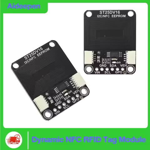 I2C ST25DV16K Dynamic NFC RFID Tag Module 13.56MHz ISO15693 STEMMA QT/Qwiic for Arduino ESP32