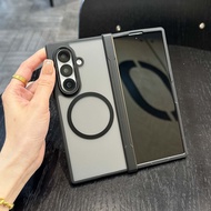 For Magsafe Case For Samsung Galaxy Z Fold 7 Translucent Hinge Folding Shockproof Magnetic Wireless 