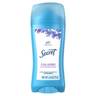 Secret Invisible Solid Antiperspirant and Deodorant, Clean Lavender 73g.