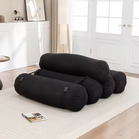 Orraves Adjustable Floor Sofa, Corduroy Lazy Sofa with Adjustable Straps for Versatile Configuration