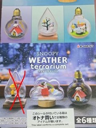 全新 rement re-ment 史努比 玻璃瓶 Snoopy weather terrarium 盒玩 5盒