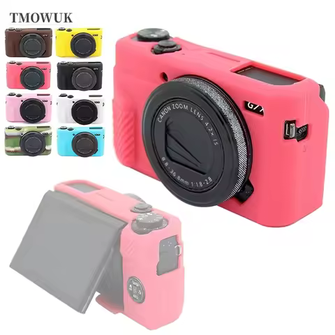 For Canon G7XII G7X Mark 2 G7X III G7X3 G7X Mark 3 Rubber Protective Body Cover Bag Camera Skin New 