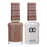 DND DC GEL DUO - Grey Gel Polish and Grey Nail Polish - 0.5 Oz