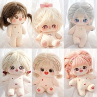 20CM Cotton Doll Fried Hair Star 20CM Nude Doll with Skeleton Doll