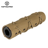 TOPTACPRO Tactical Suppressor 7  Cut Muffler Heat Shield Sleeve Silencer Cover Military Army Paintba
