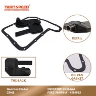 TRANSPEED CD4E Auto Transmission Oil Filter F3RP7G186AA F3RZ7A098A 4166862 Oil Pan Gasket for Ford C