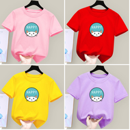 Girl Shirt Simple Round Neck Shirt Unisex Kids Tshirts Baju T Shirt Kanak Kanak Perempuan Anime Shirt
