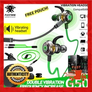 Plextone G50 Mark II Double Vibration Shock Gaming Earphone Earbud Long Mic Noise Reduction Headset 