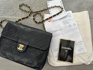 Chanel Mini Square 羊皮方胖子
